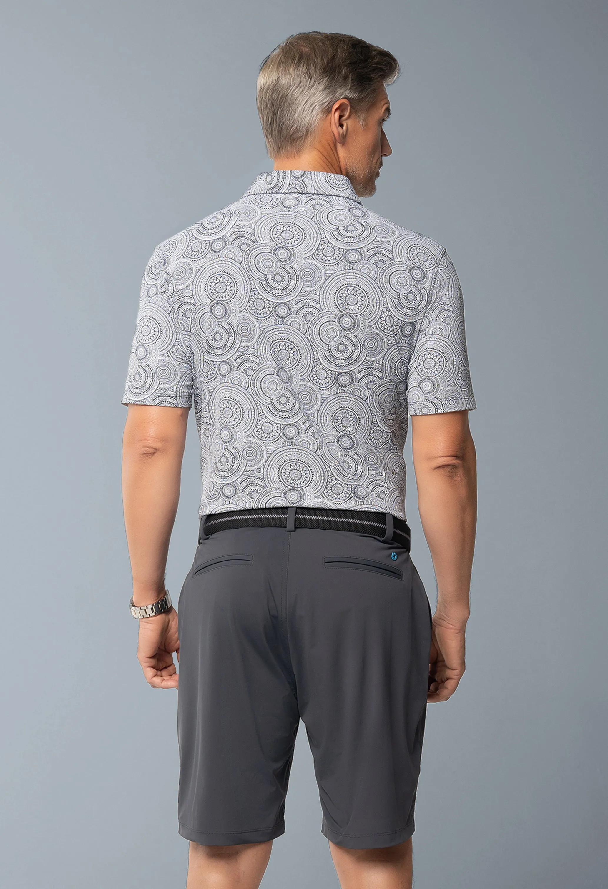 Pricilla Print Short Sleeve Polo – 94173 (Modern Fit) sold by IBKUL product image thumbnail 3