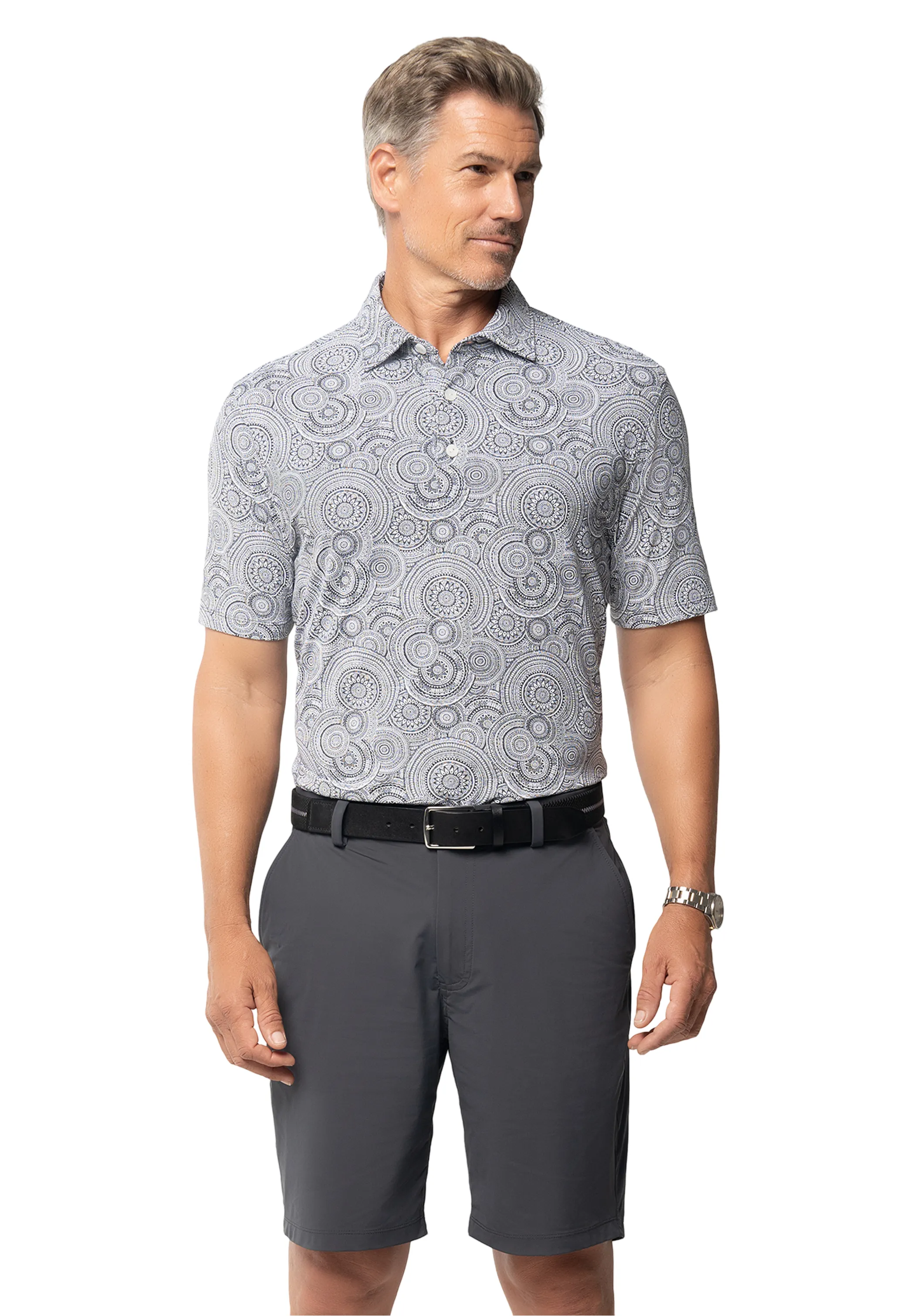 Pricilla Print Short Sleeve Polo – 94173 (Modern Fit) sold by IBKUL