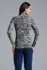 Cecilia Print Long Sleeve Mock Neck Top sold by IBKUL
