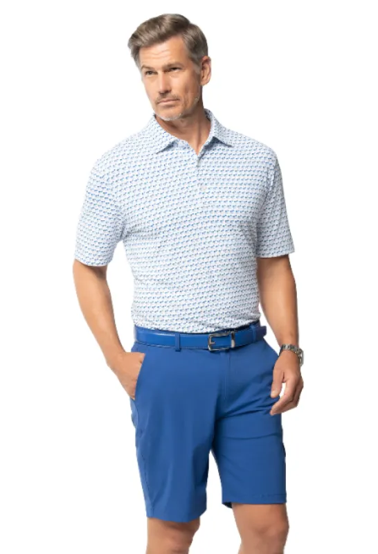 Beach Day Print Short Sleeve Polo – 94174 (Modern Fit) sold by IBKUL
