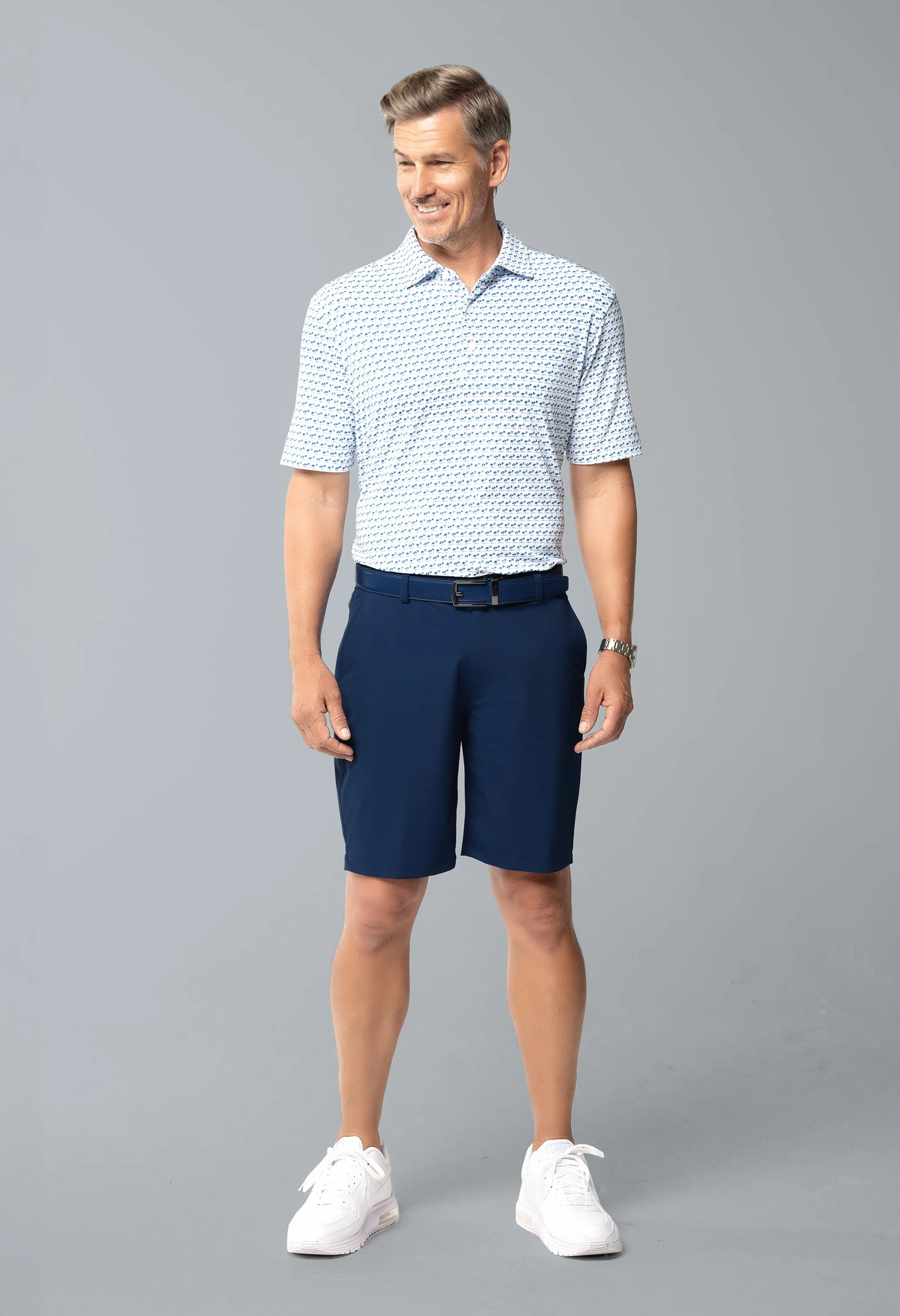 Beach Day Print Short Sleeve Polo – 94174 (Modern Fit) sold by IBKUL product image thumbnail 5