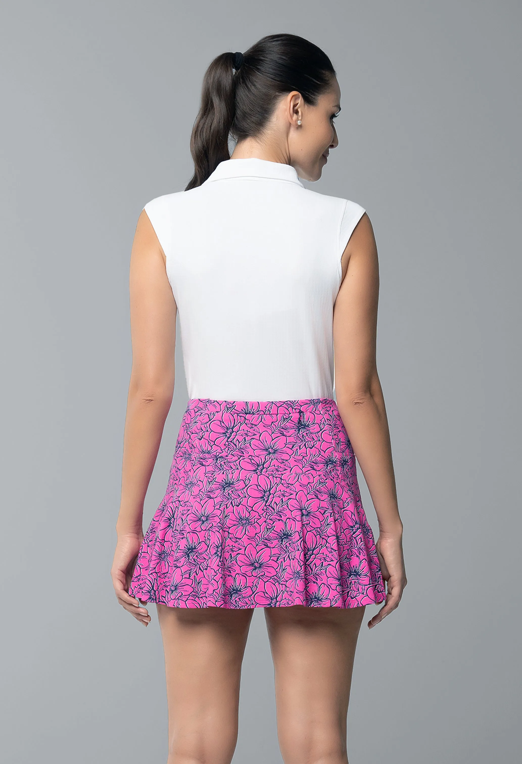 Diana Print Swing Skort sold by IBKUL product image thumbnail 4