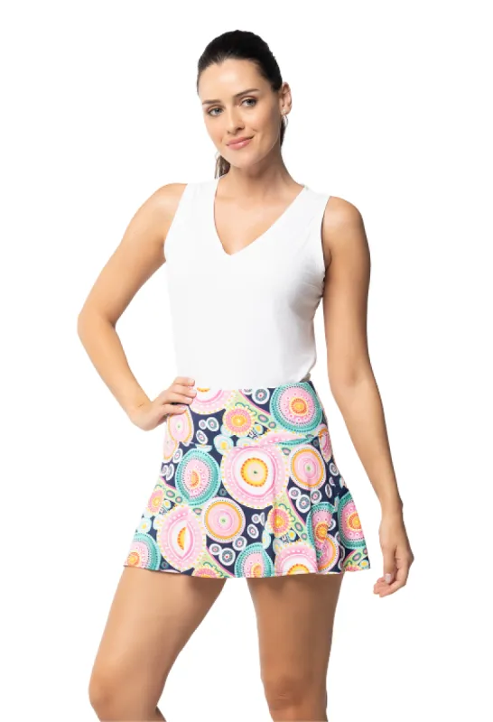 Leona Print Swing Skort sold by IBKUL