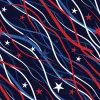 Patriotic Confetti Print Long Sleeve Mock Neck Top sold by IBKUL
