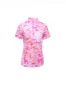 Pascha Print Short Sleeve Mock Neck - 17647 sold by IBKUL