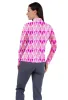 Monica Print Long Sleeve Mock Neck Top – 10411 sold by IBKUL