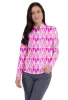 Monica Print Long Sleeve Mock Neck Top – 10411 sold by IBKUL