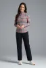 Judith Print Long Sleeve Mock Neck Top sold by IBKUL