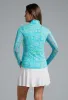 Colette Print Long Sleeve Mock Neck Top sold by IBKUL