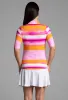 Amy Print Ruched Elbow Length Sleeve Top sold by IBKUL