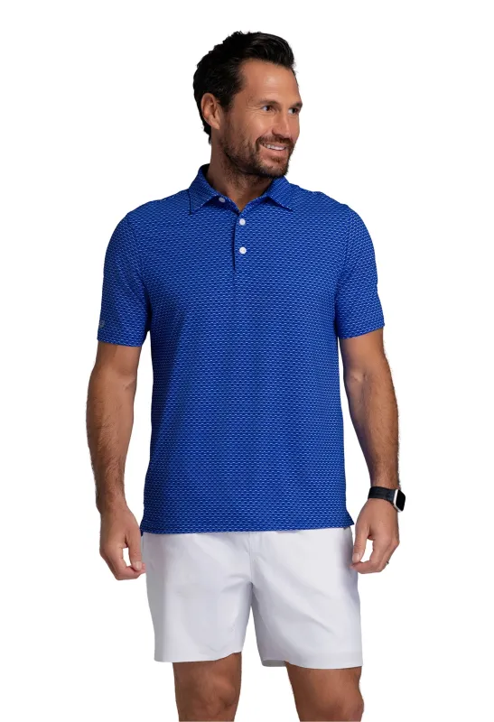 Footballs Print Short Sleeve Polo (Modern Fit) sold by IBKUL