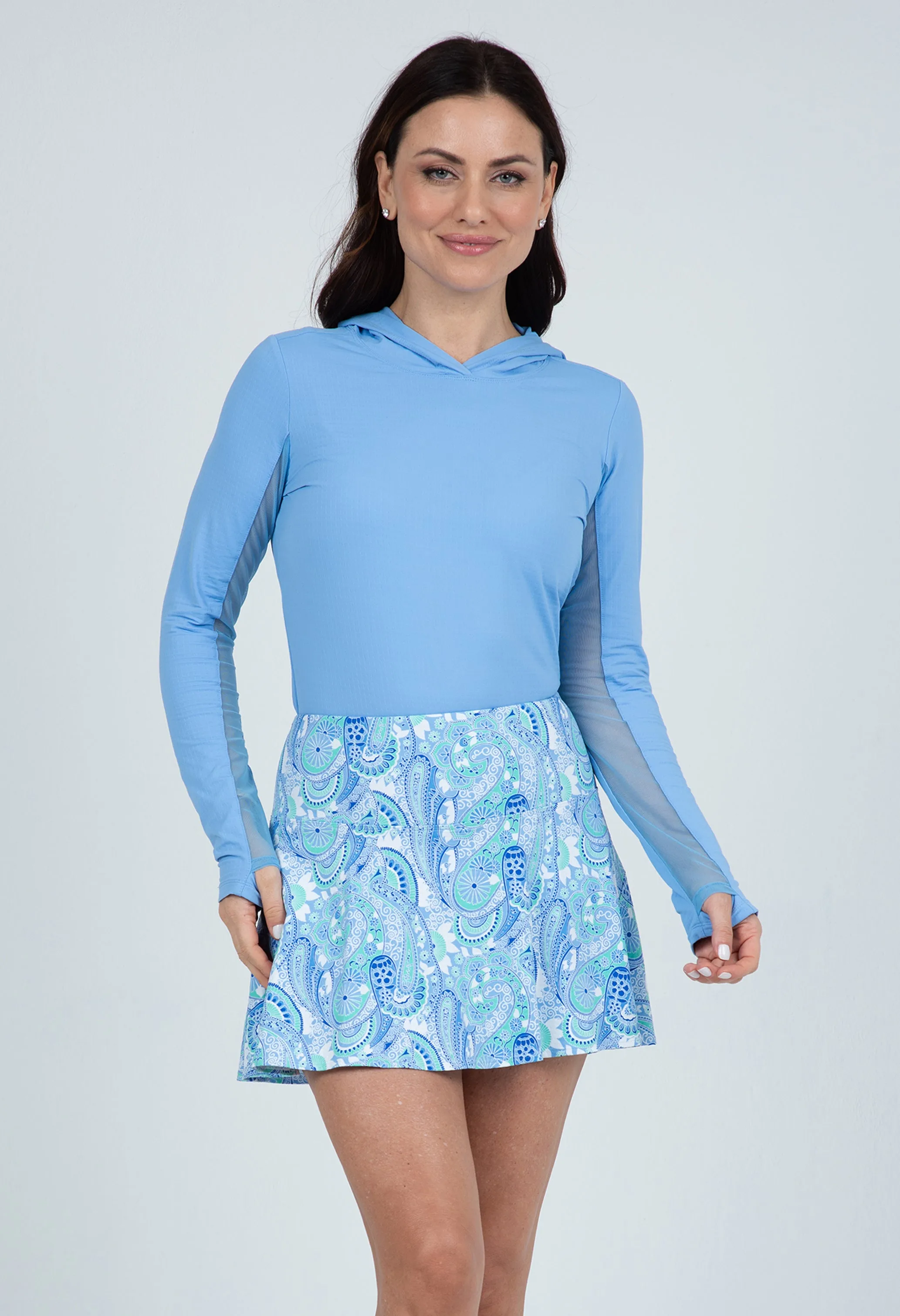 Gloria Print Swing Skort sold by IBKUL product image thumbnail 2