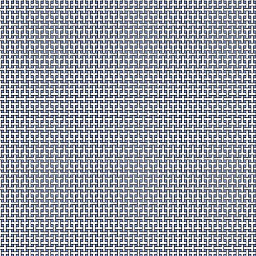 Circle Grid Print Long Sleeve Polo – 95150 (Modern Fit) sold by IBKUL product image thumbnail 4