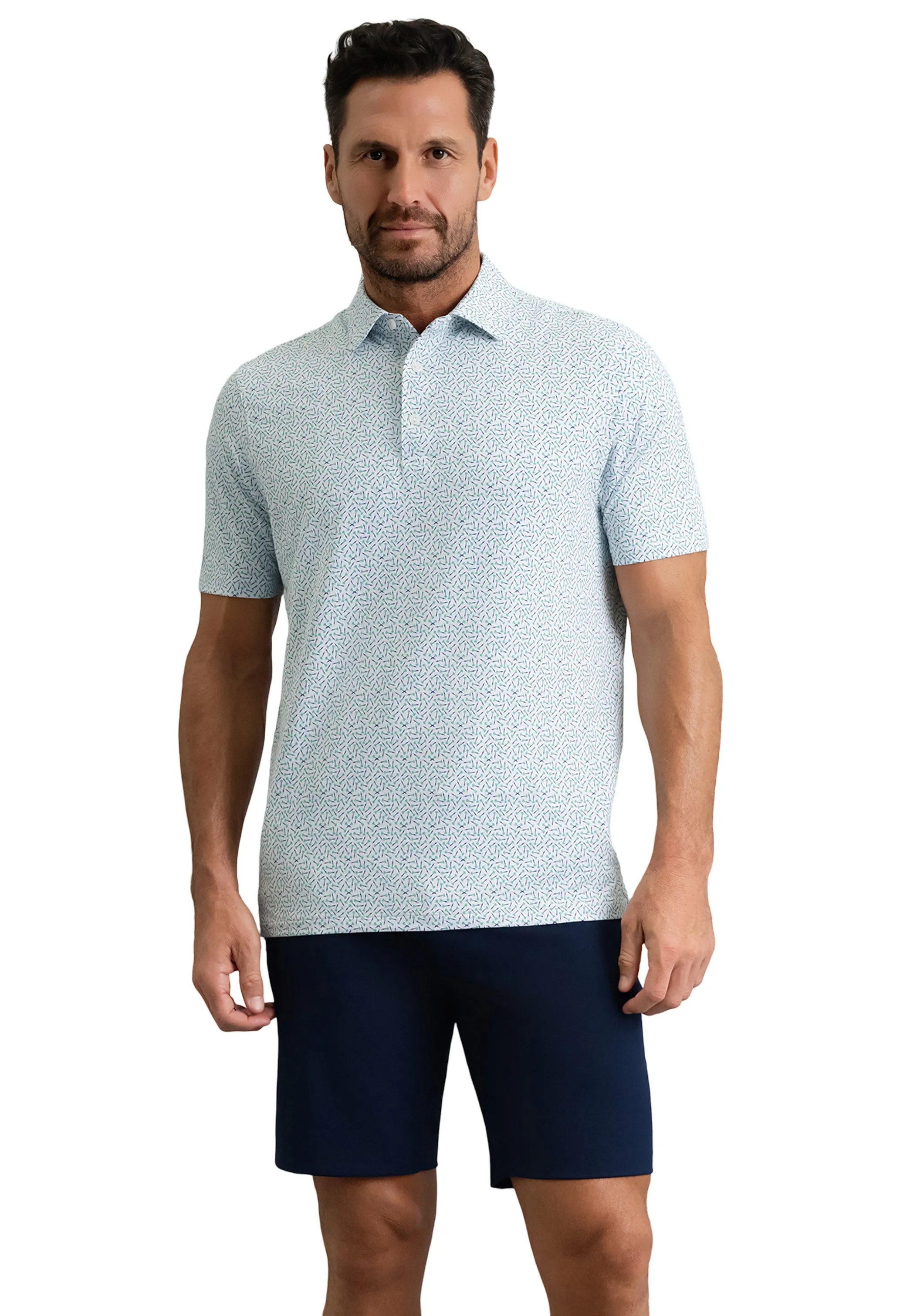 Throwing Darts Short Sleeve Polo sold by IBKUL