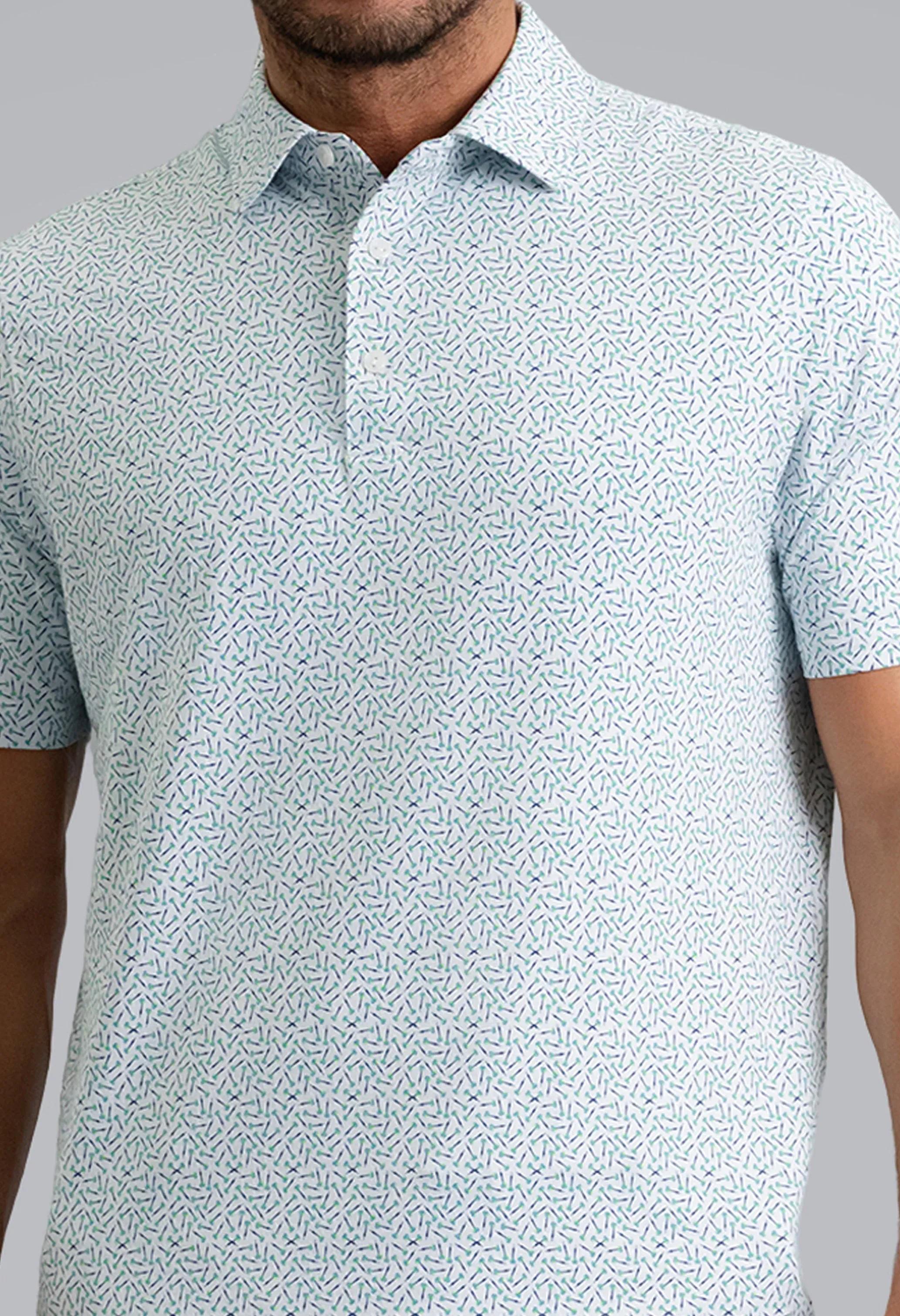 Throwing Darts Short Sleeve Polo sold by IBKUL product image thumbnail 5