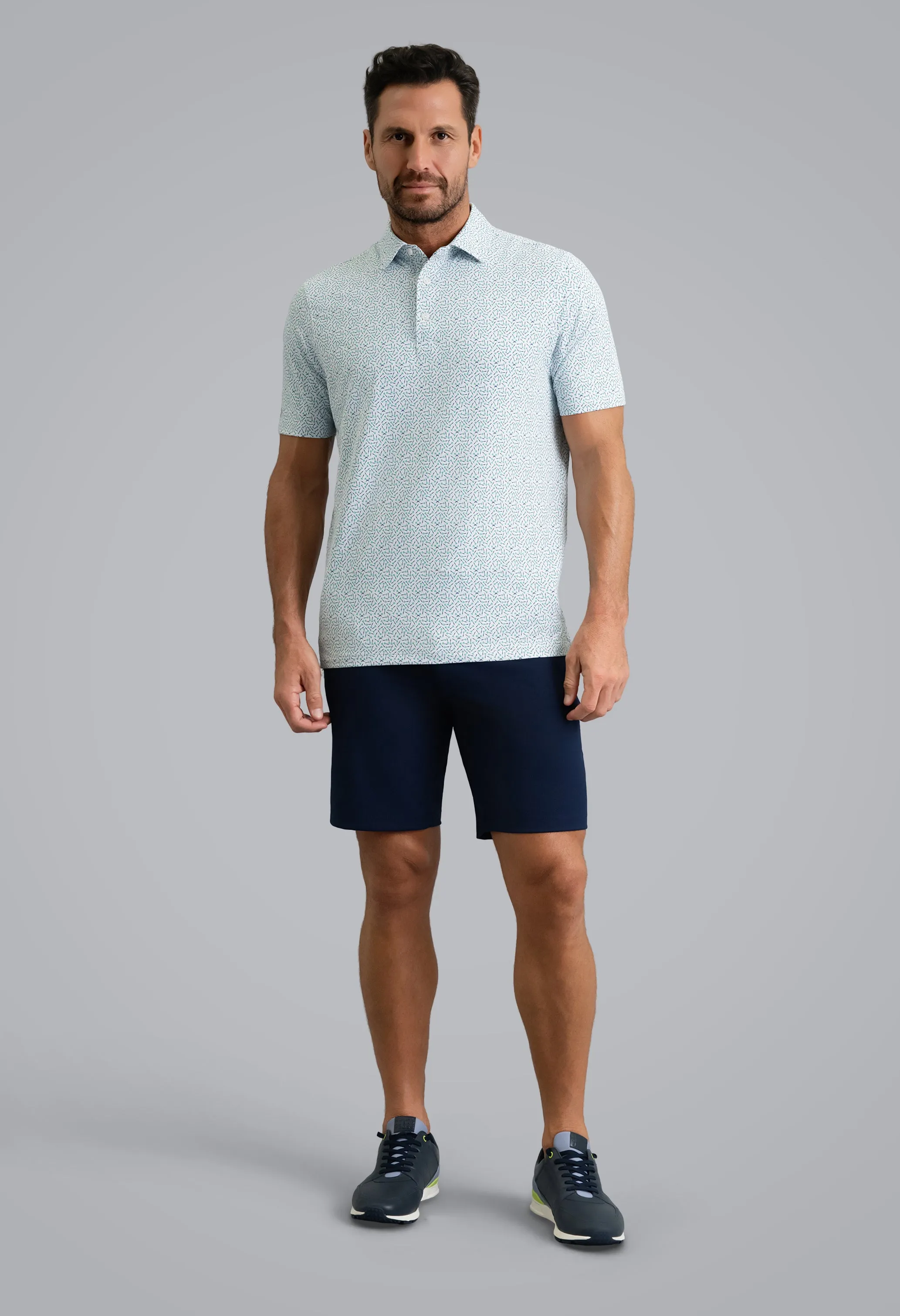 Throwing Darts Short Sleeve Polo sold by IBKUL product image thumbnail 4