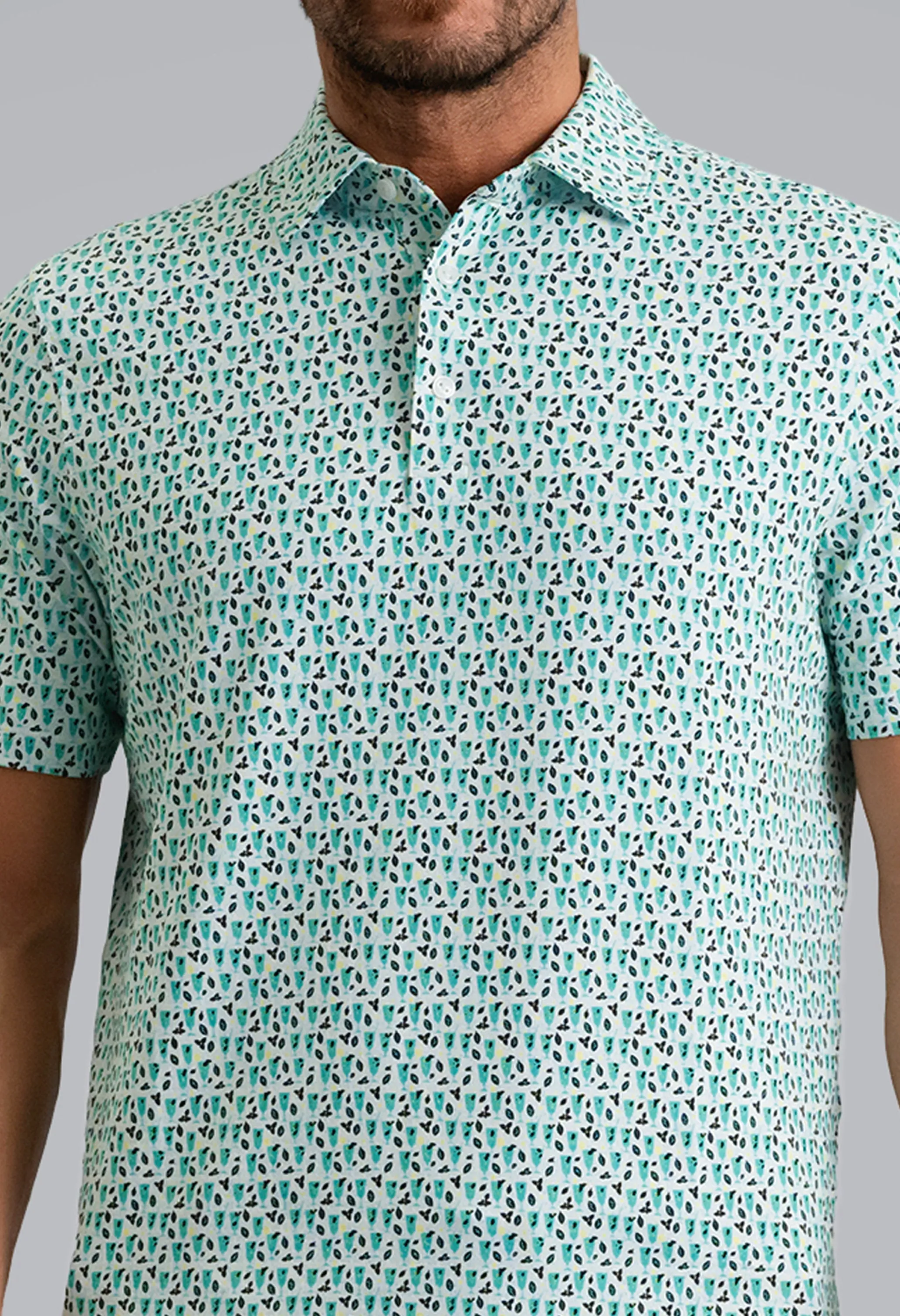 Mint Julep Short Sleeve Polo sold by IBKUL product image thumbnail 5