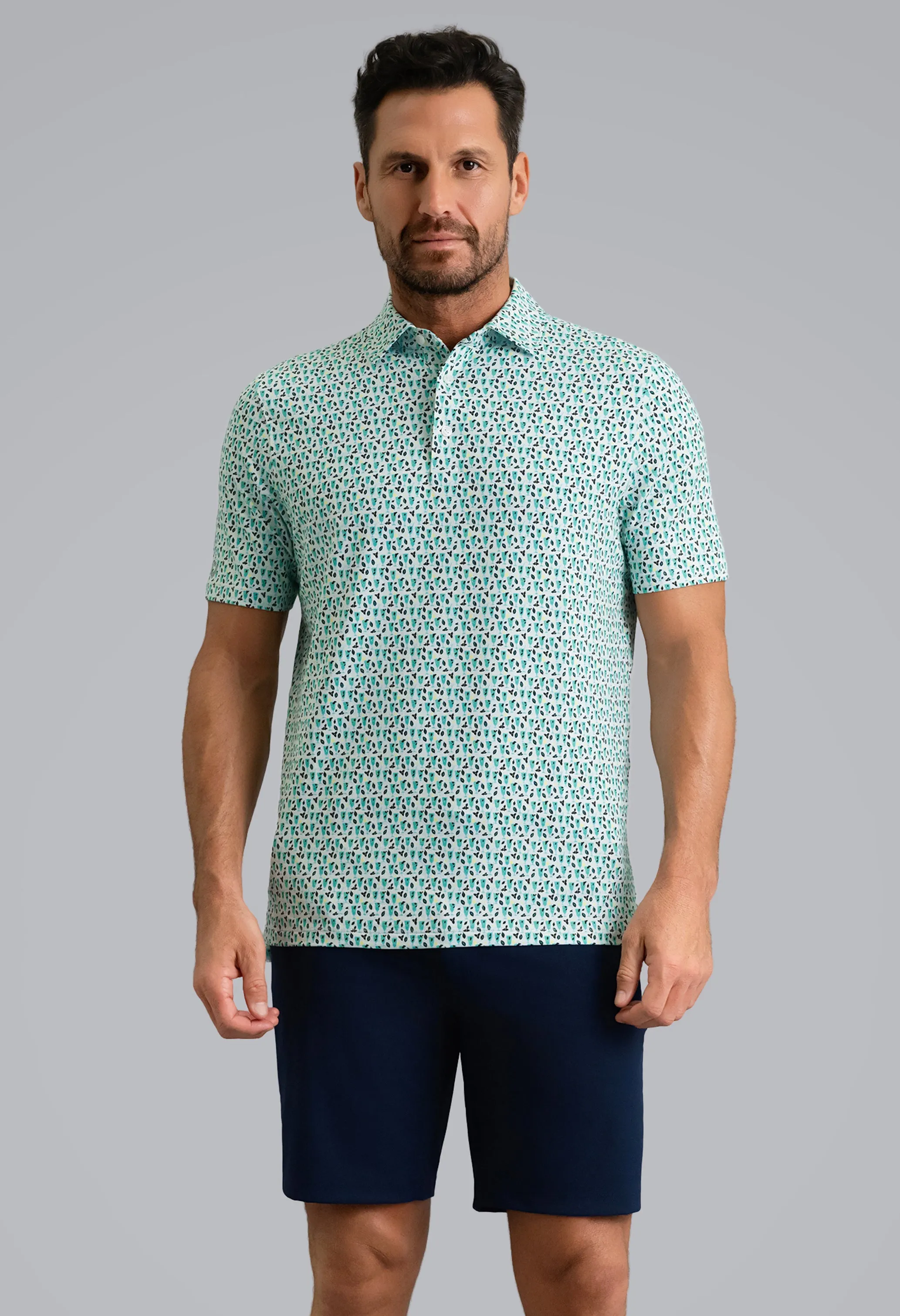 Mint Julep Short Sleeve Polo sold by IBKUL product image thumbnail 2