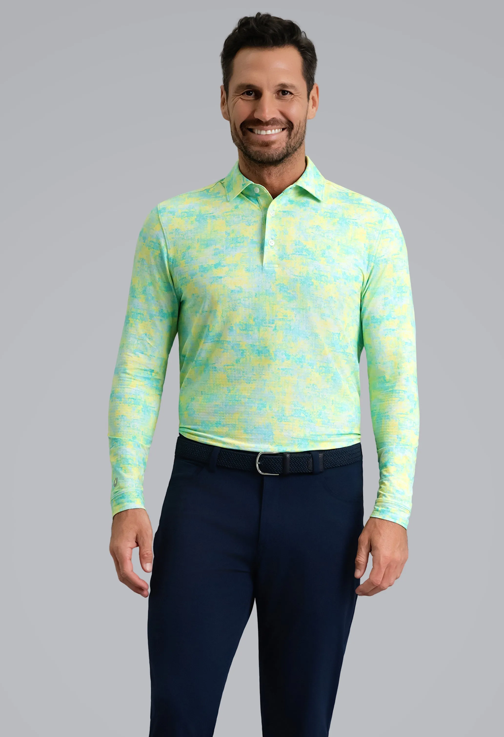 Kate Long Sleeve Polo sold by IBKUL product image thumbnail 2