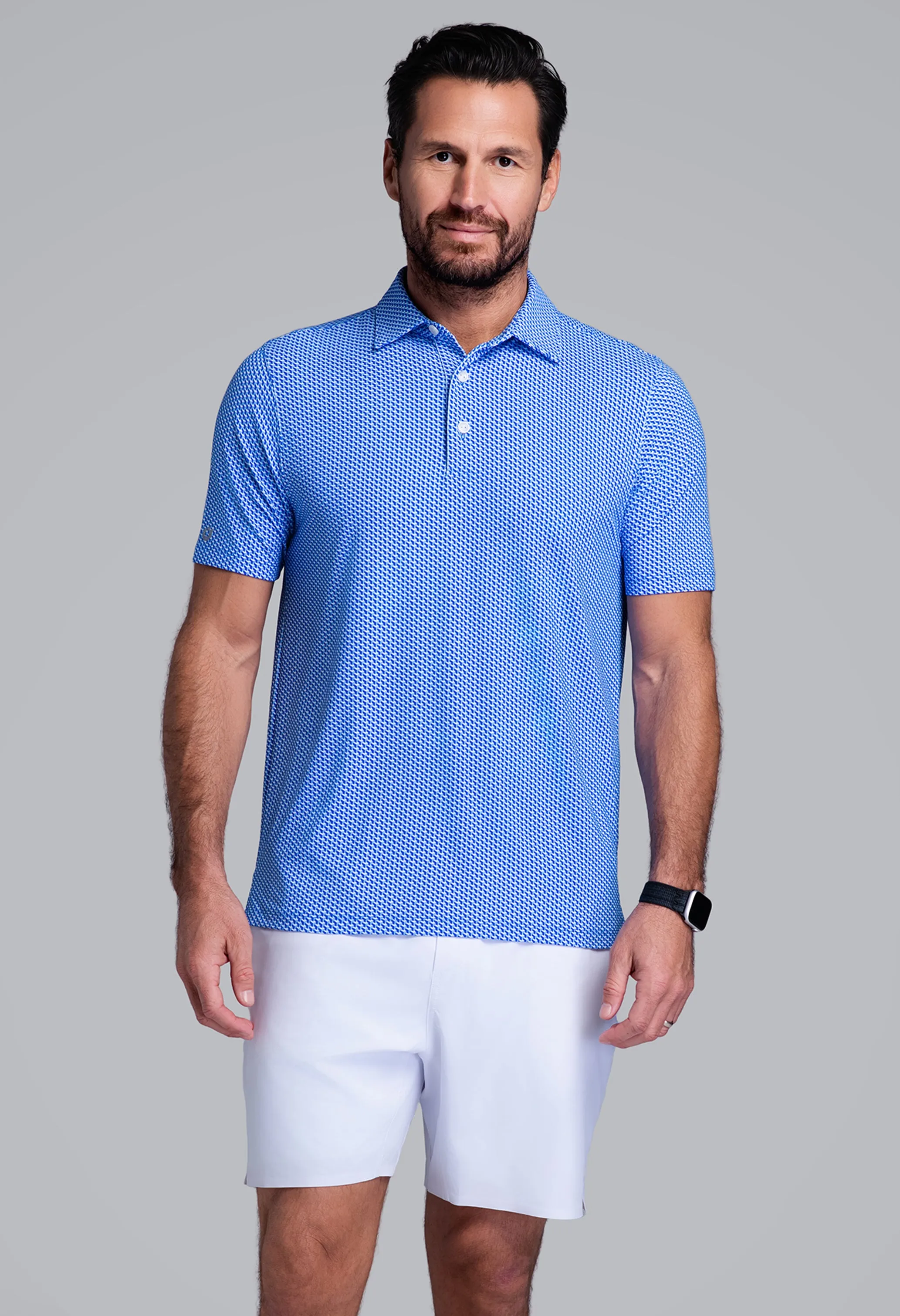 Cube Art Short Sleeve Polo sold by IBKUL product image thumbnail 2