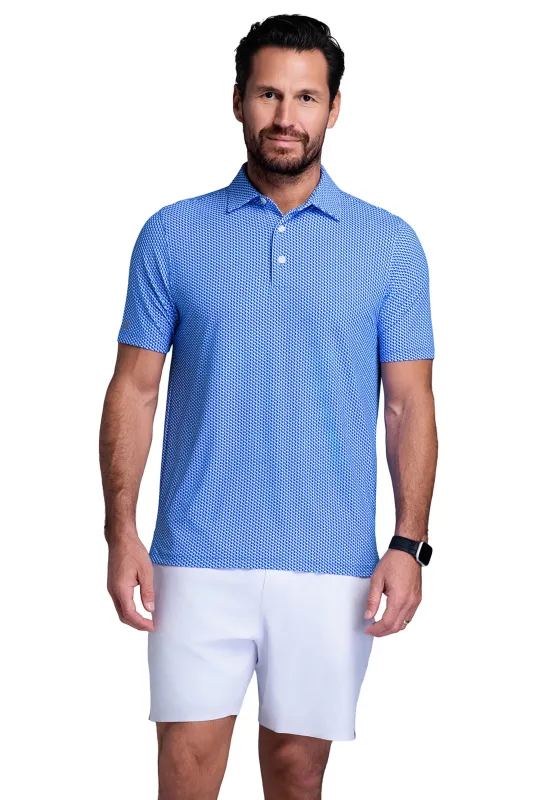 Cube Art Short Sleeve Polo sold by IBKUL