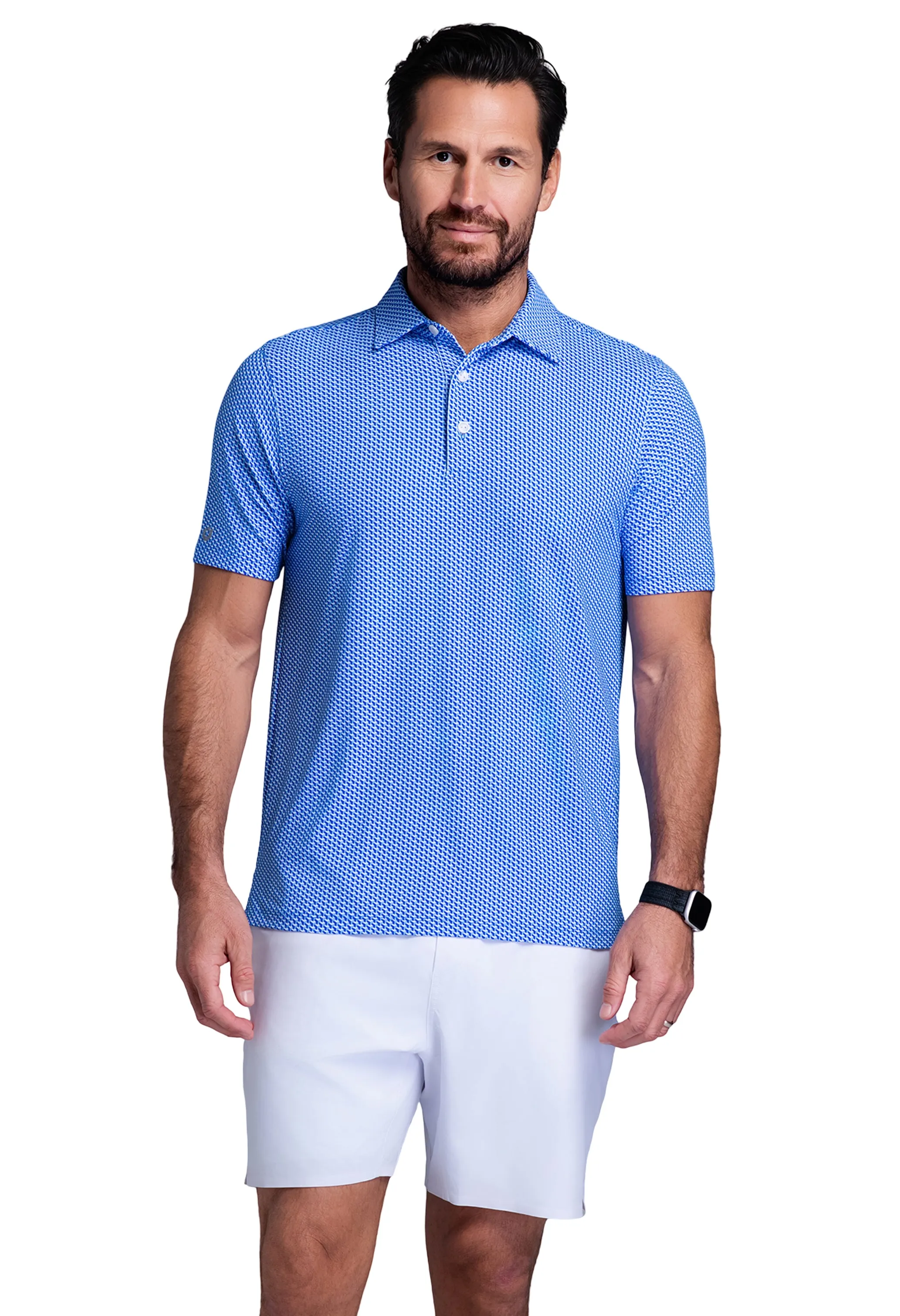 Cube Art Short Sleeve Polo sold by IBKUL