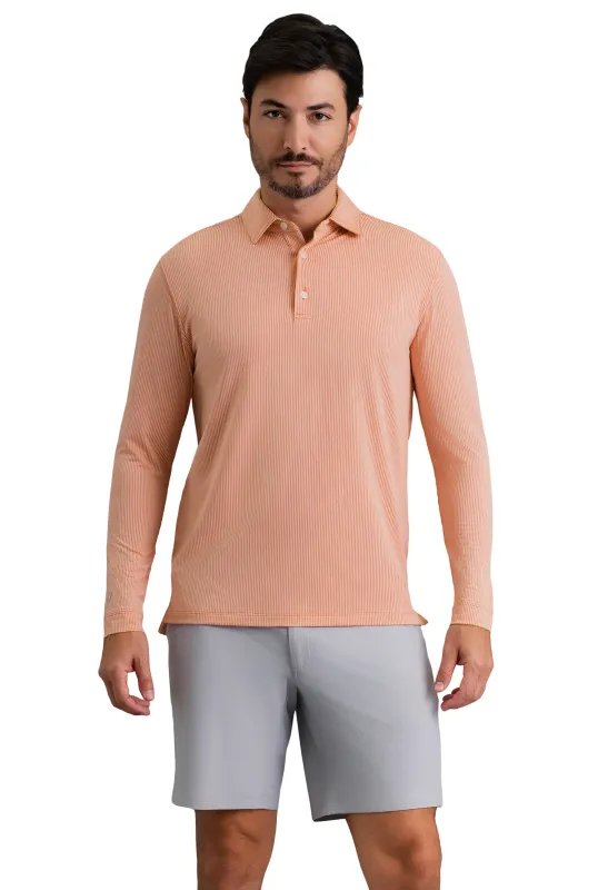 Combo Stitch Long Sleeve Polo sold by IBKUL