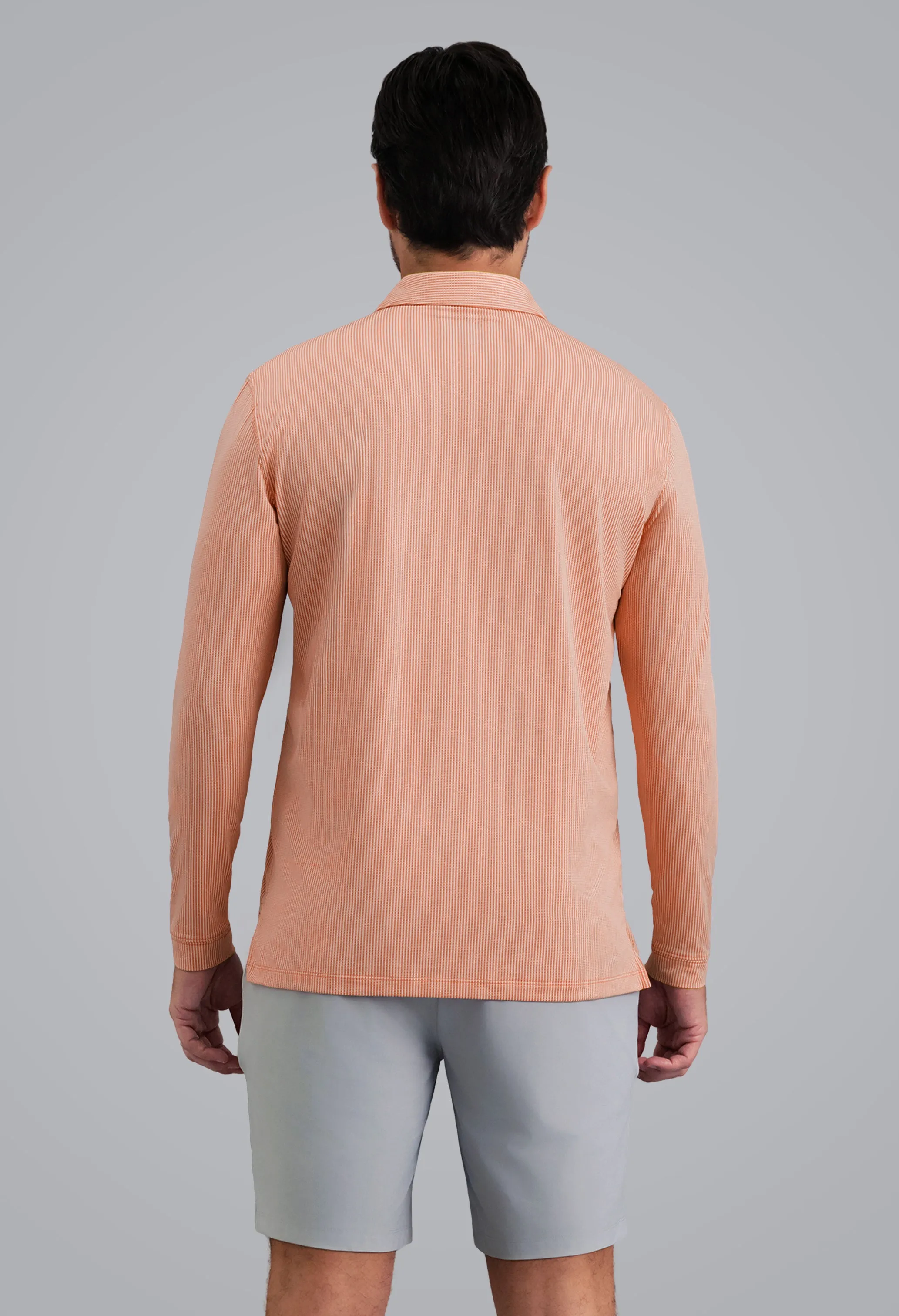 Combo Stitch Long Sleeve Polo sold by IBKUL product image thumbnail 3