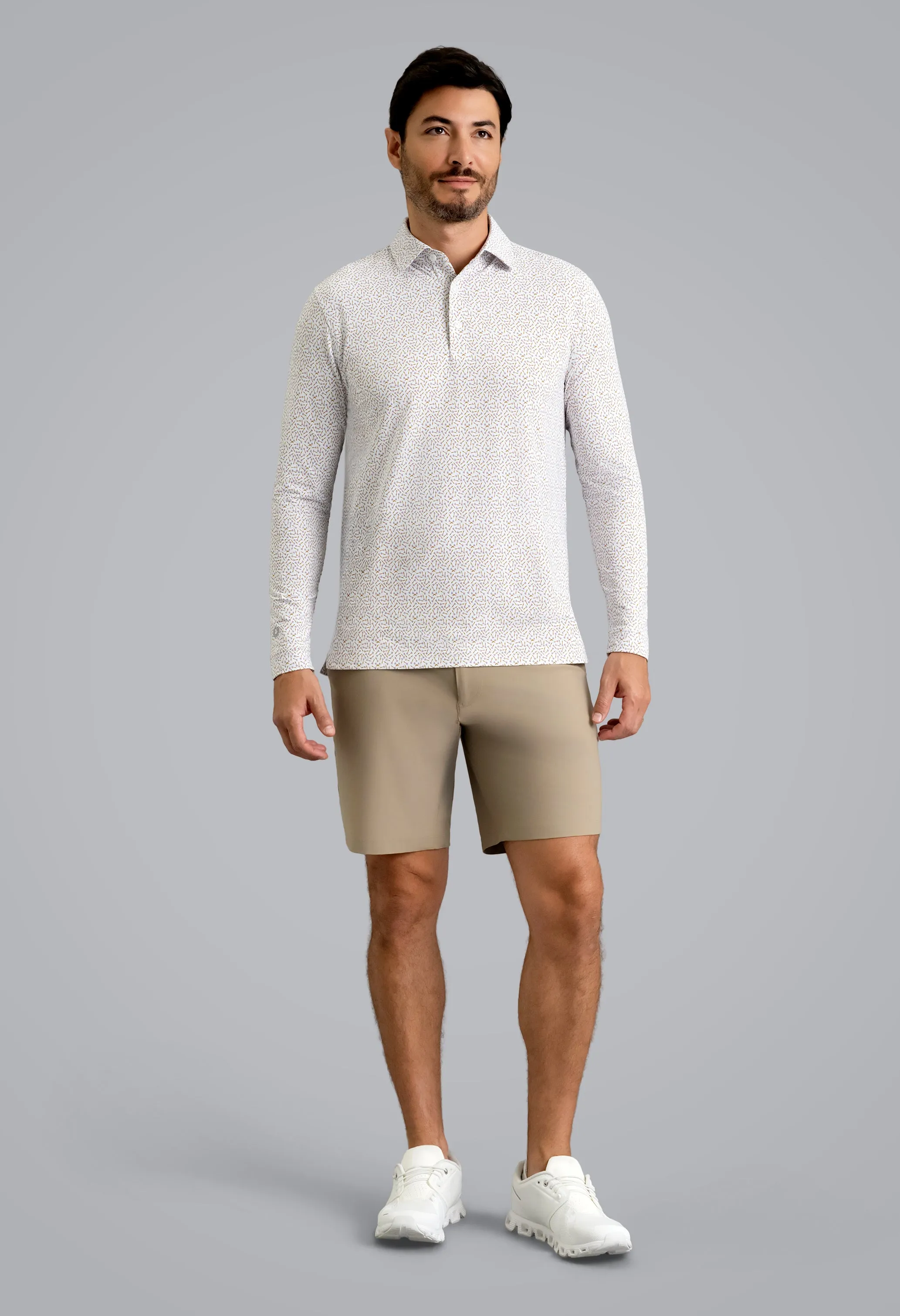 Throwing Darts Long Sleeve Polo sold by IBKUL product image thumbnail 4