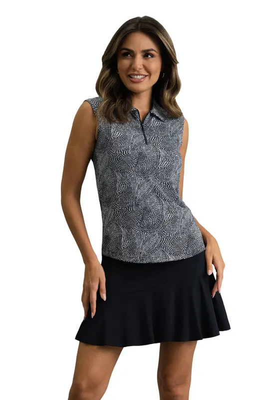 Stephanie Sleeveless Polo made by IBKUL