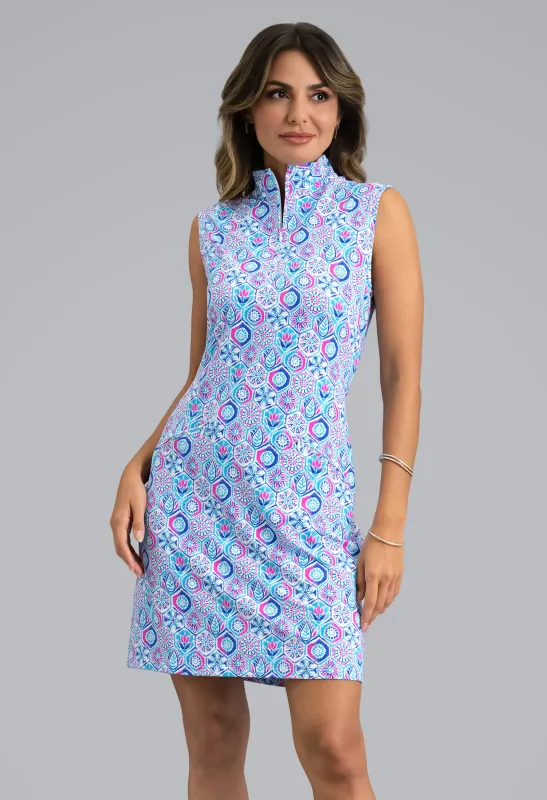 Alexis Sleeveless Mock Neck Dess made by IBKUL
