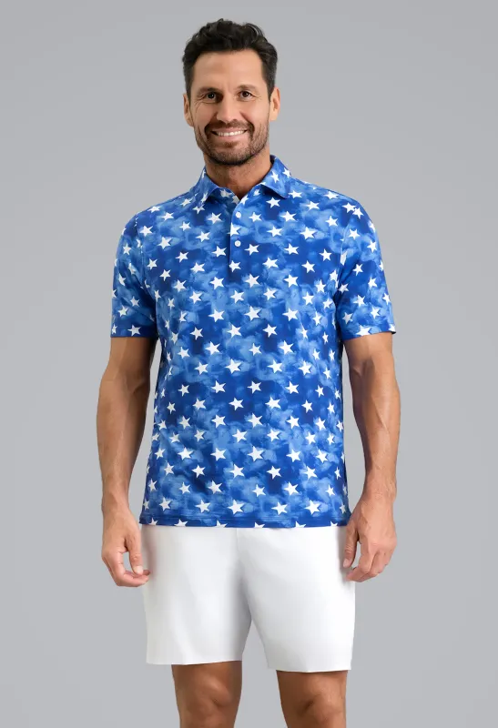 American Dream Short Sleeve Polo sold by IBKUL