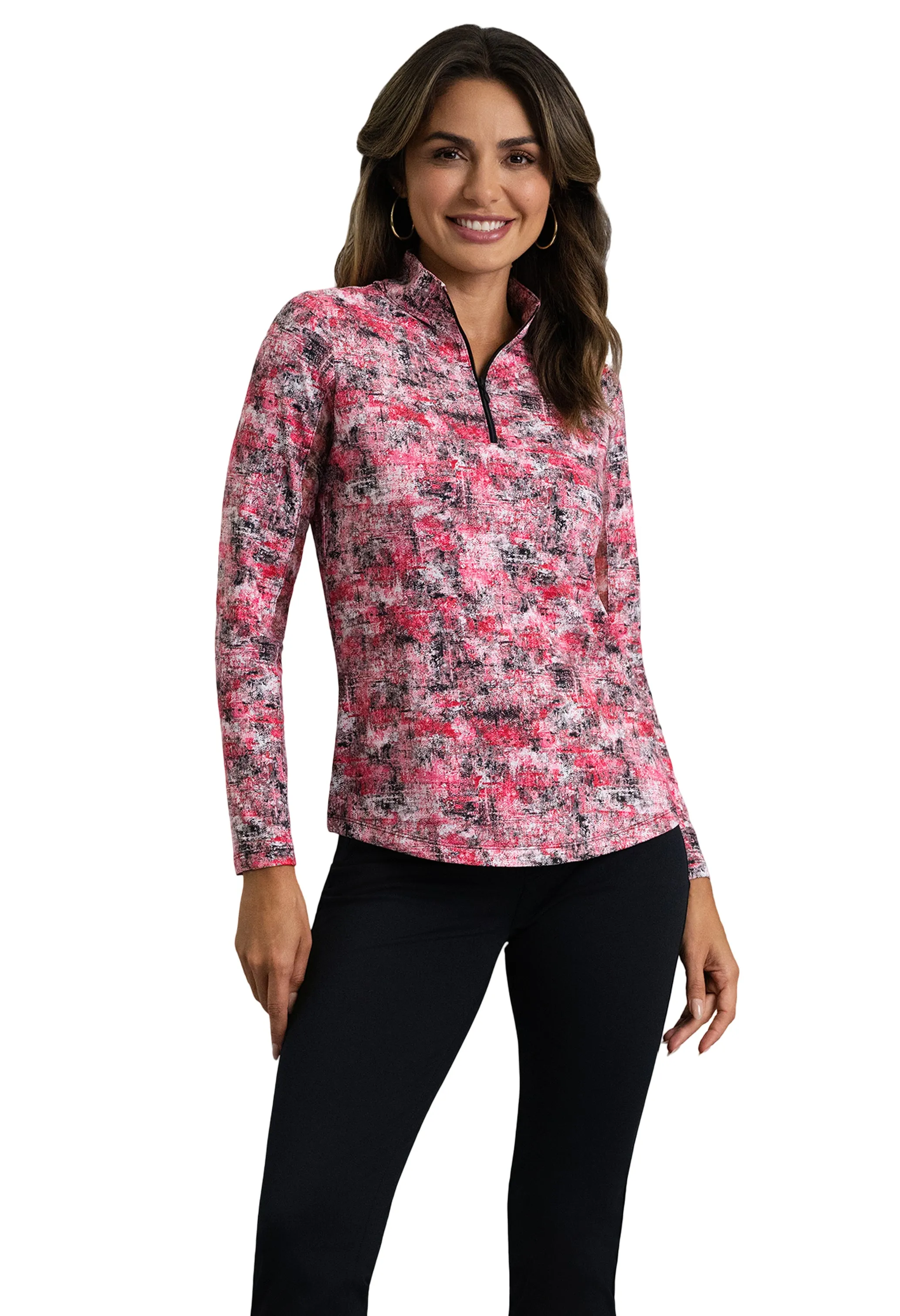 Kate Long Sleeve Mock Neck Top sold by IBKUL product image thumbnail 3