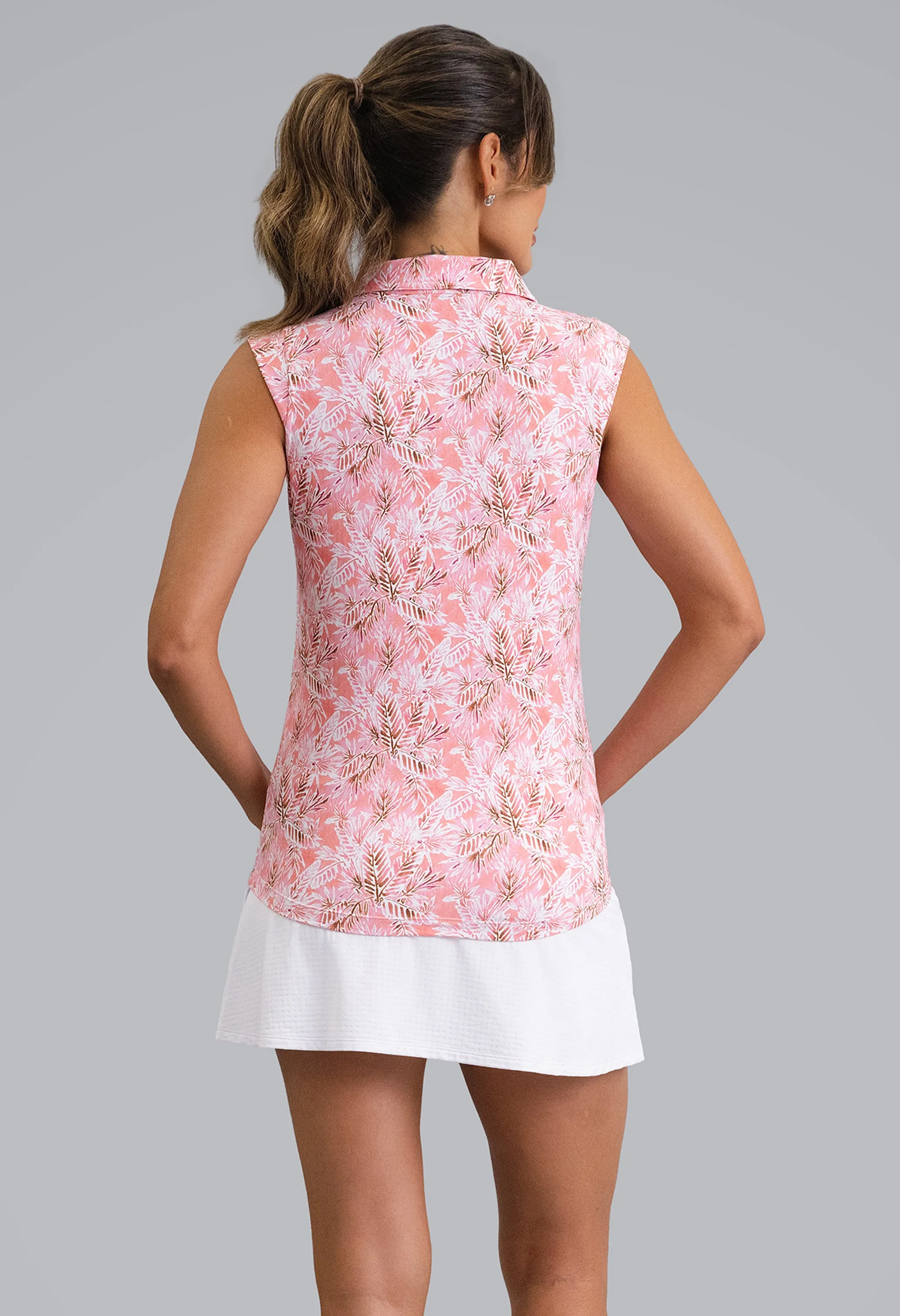 Briana Sleeveless Polo sold by IBKUL product image thumbnail 3