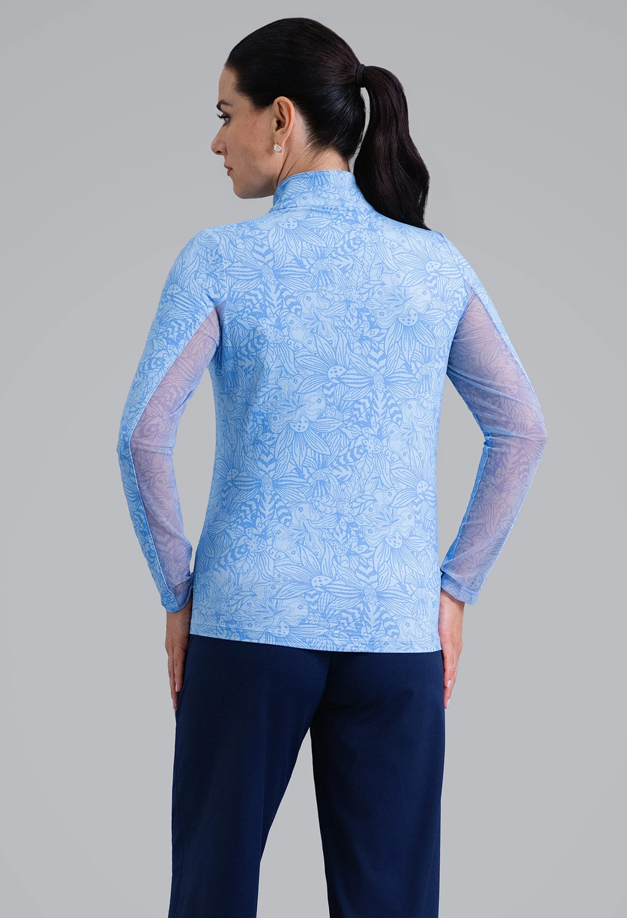Annie Long Sleeve Mock Neck Top sold by IBKUL product image thumbnail 5