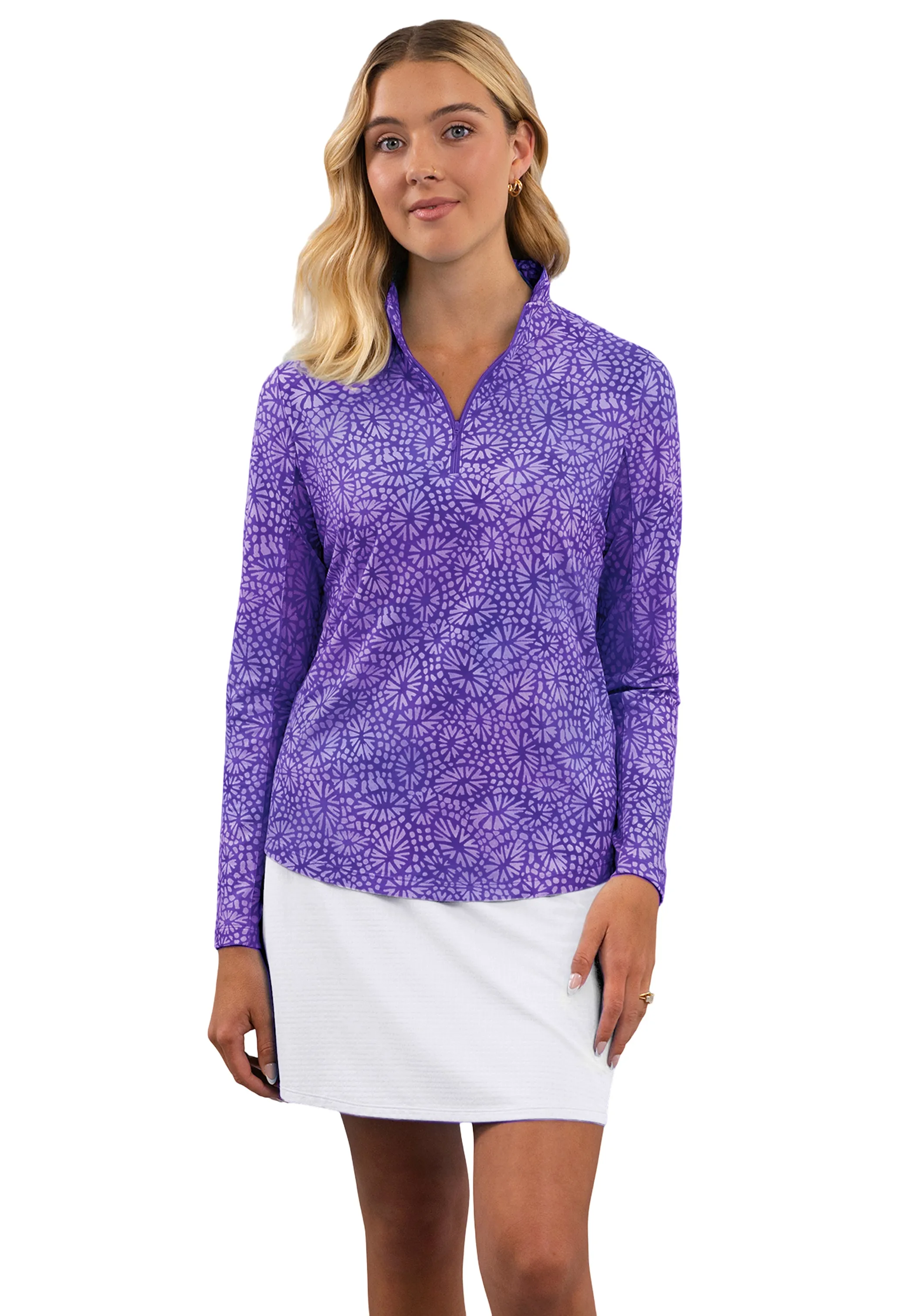 Gladis Long Sleeve Mock Neck Top sold by IBKUL product image thumbnail 4