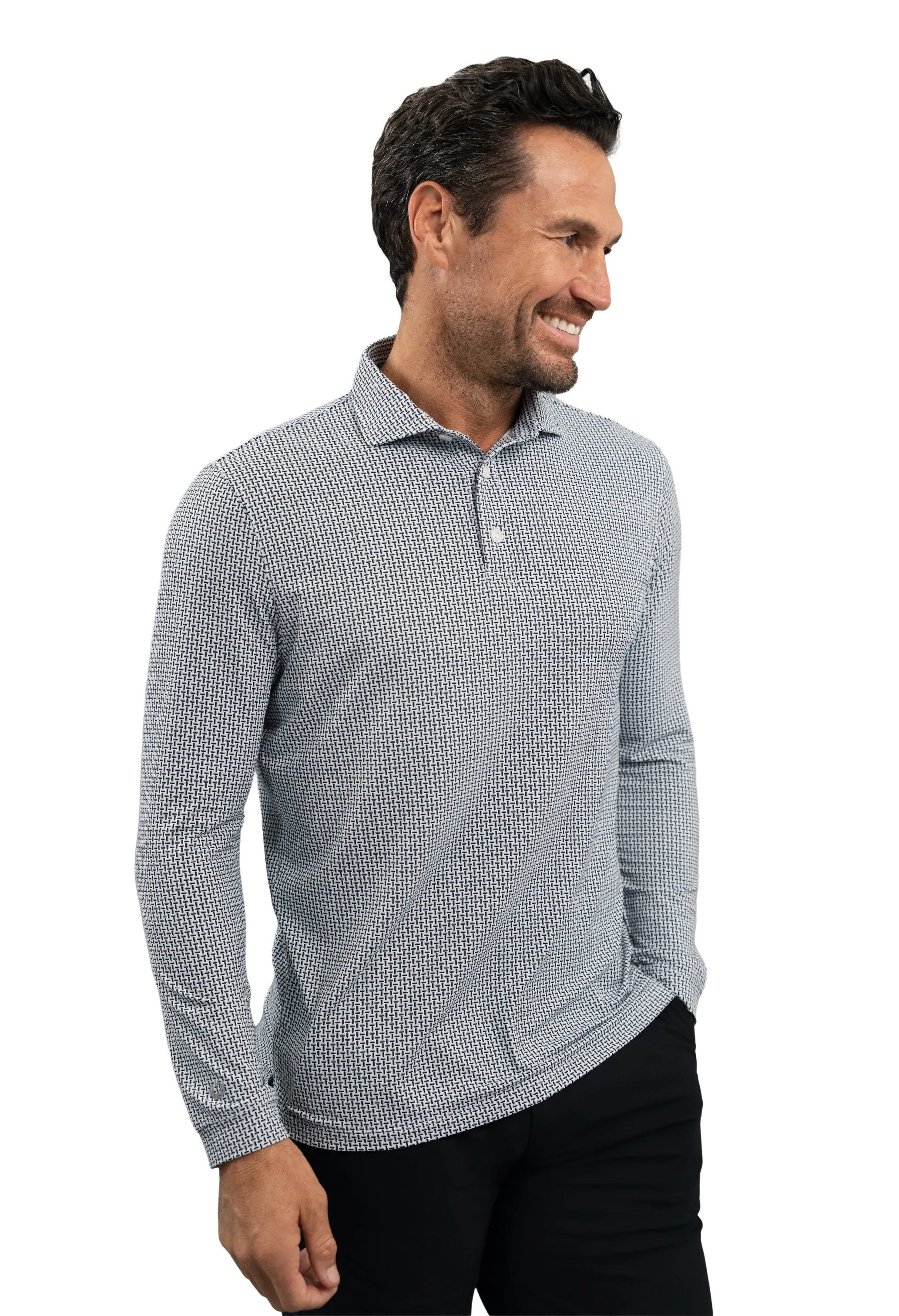 Landon Long Sleeve Polo sold by IBKUL product image thumbnail 4