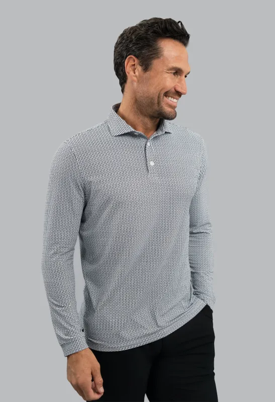 Landon Long Sleeve Polo made by IBKUL