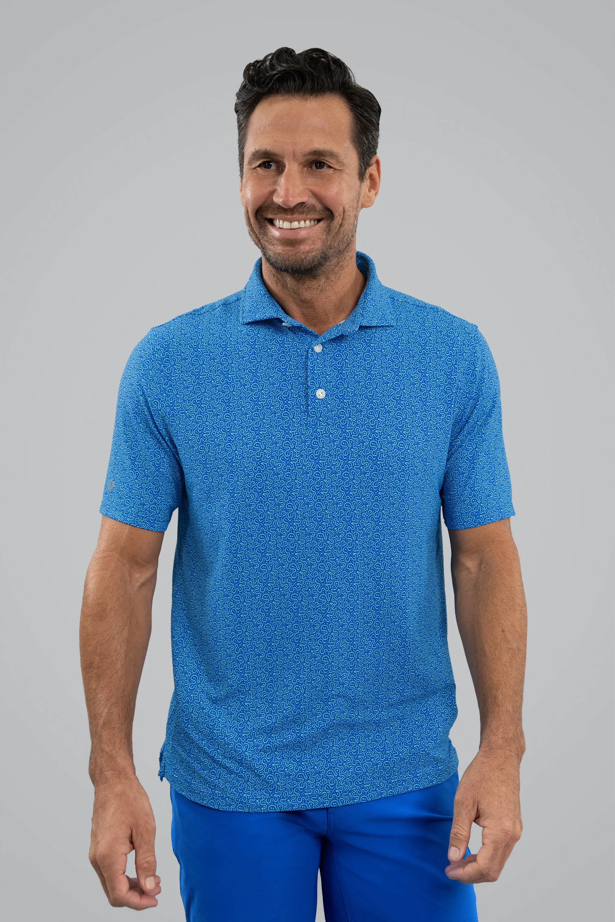 Sand Dollar Short Sleeve Polo sold by IBKUL