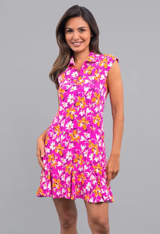 Eleanor Sleeveless Polo Dress made by IBKUL