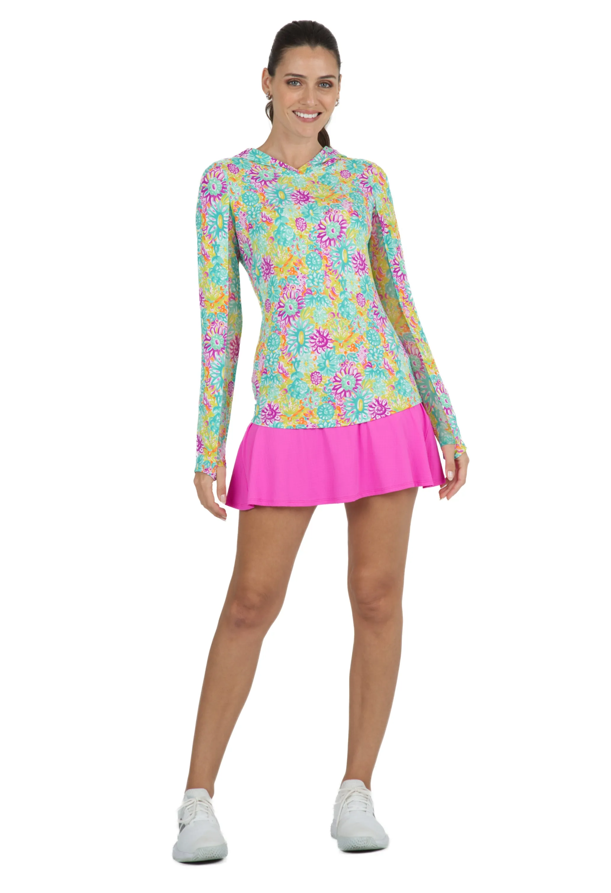Lilli Print Long Sleeve Hoody – 16488 sold by IBKUL product image thumbnail 2