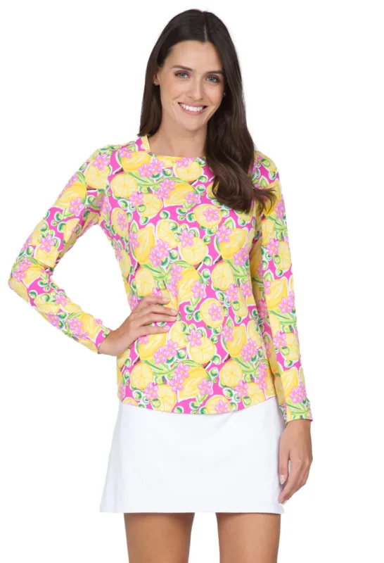 Calista Print Long Sleeve Crew Neck – 12652 sold by IBKUL