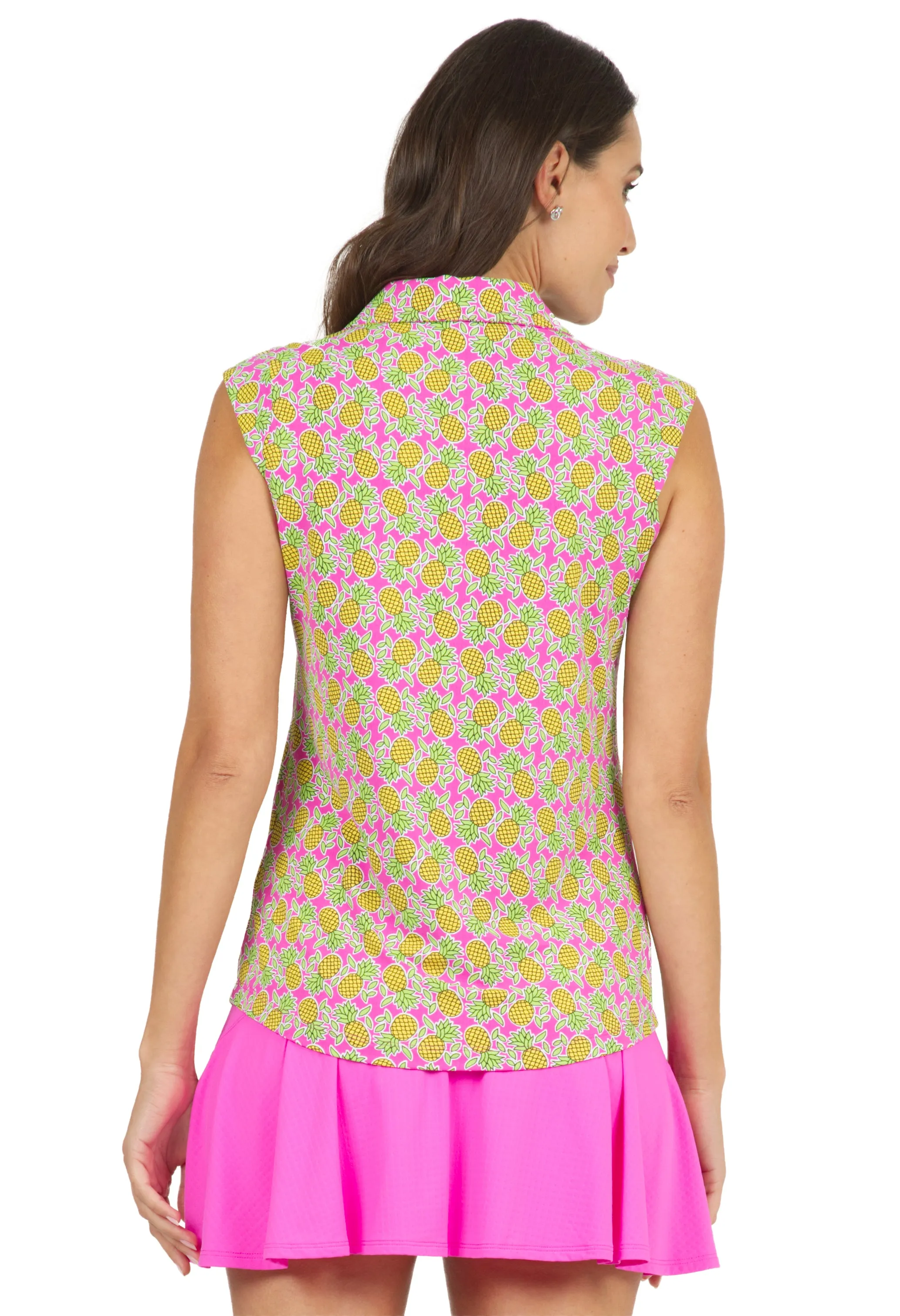 Chantal Print Sleeveless Polo – 14540 sold by IBKUL product image thumbnail 3