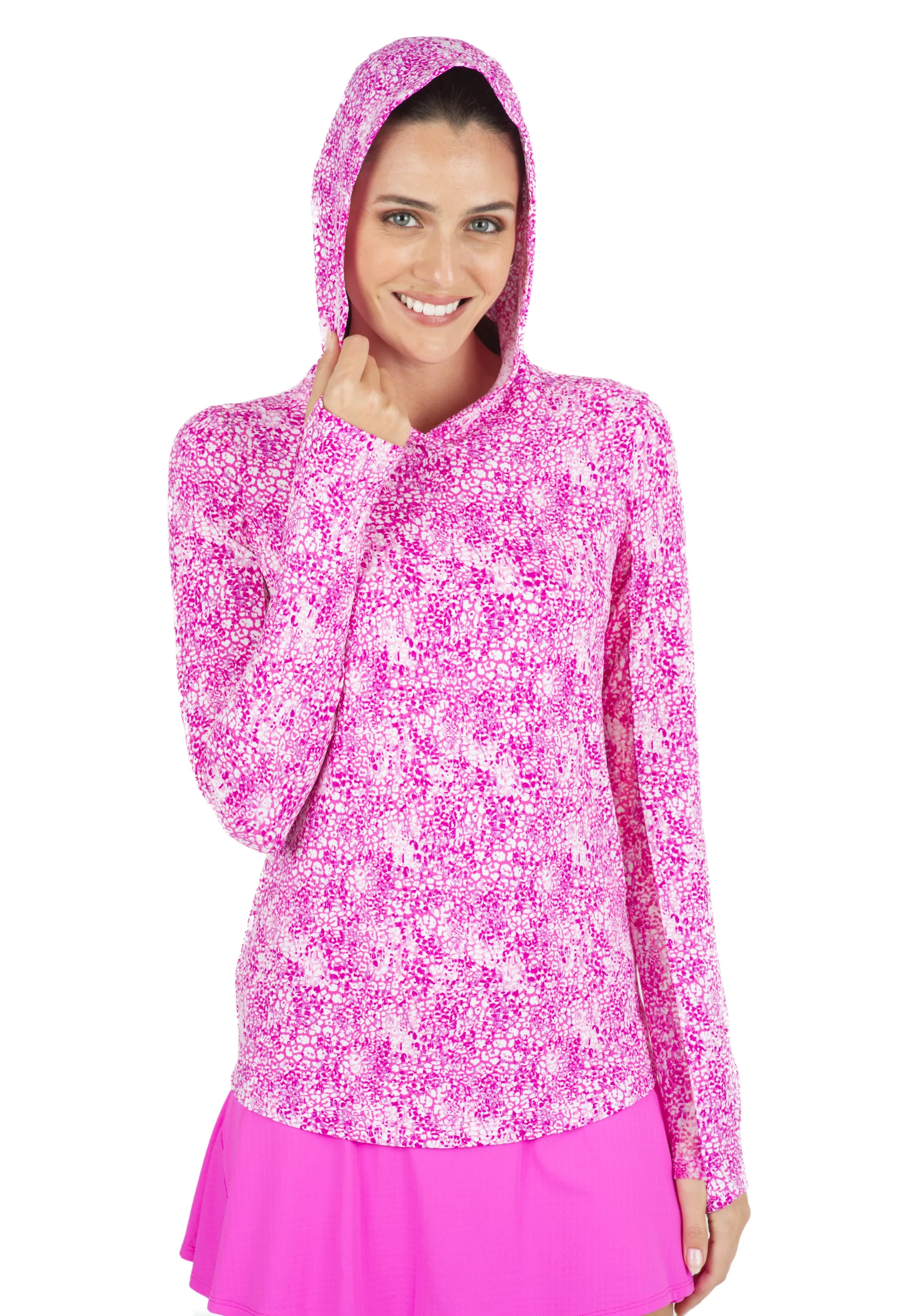 Abstract Skin Print Long Sleeve Hoody – 16487 sold by IBKUL