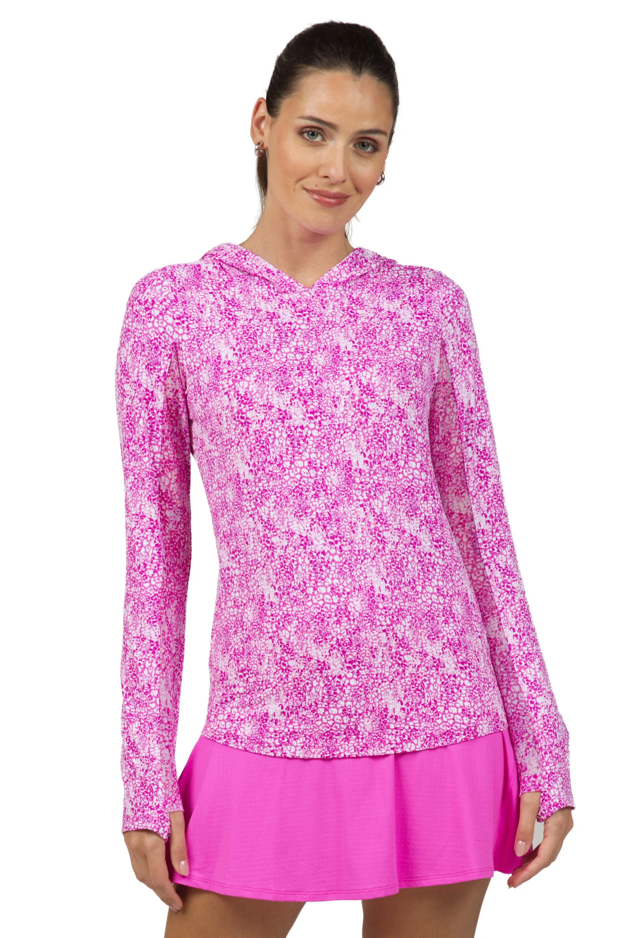 Abstract Skin Print Long Sleeve Hoody – 16487 sold by IBKUL product image thumbnail 3