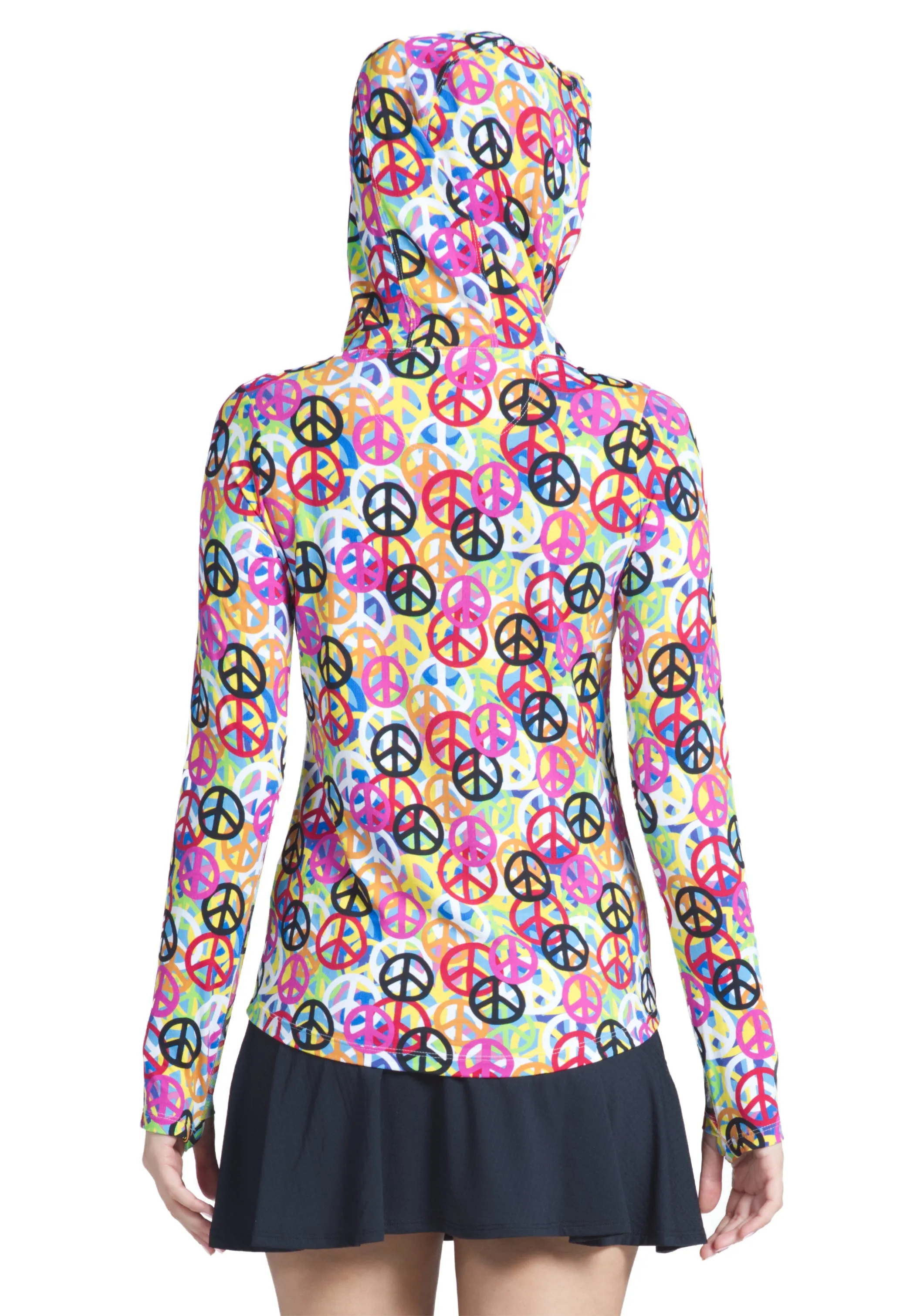 Lennox Print Long Sleeve Hoody – 16381 sold by IBKUL product image thumbnail 5