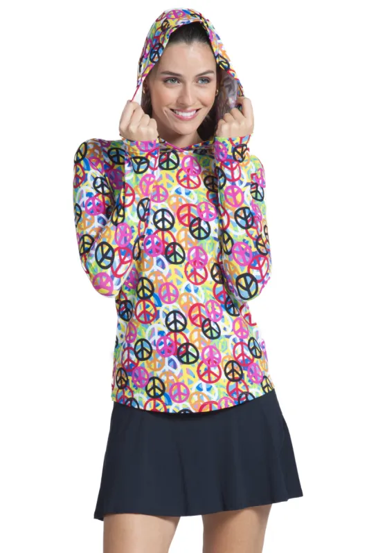 Lennox Print Long Sleeve Hoody – 16381 sold by IBKUL
