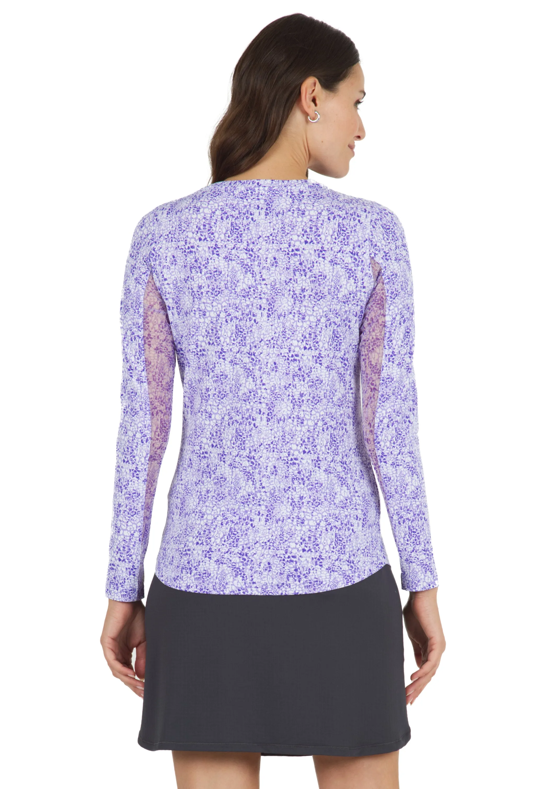Abstract Skin Print Long Sleeve Crew Neck – 12487 sold by IBKUL product image thumbnail 3