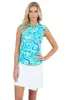 Emma Print Sleeveless Polo – 44971 sold by IBKUL