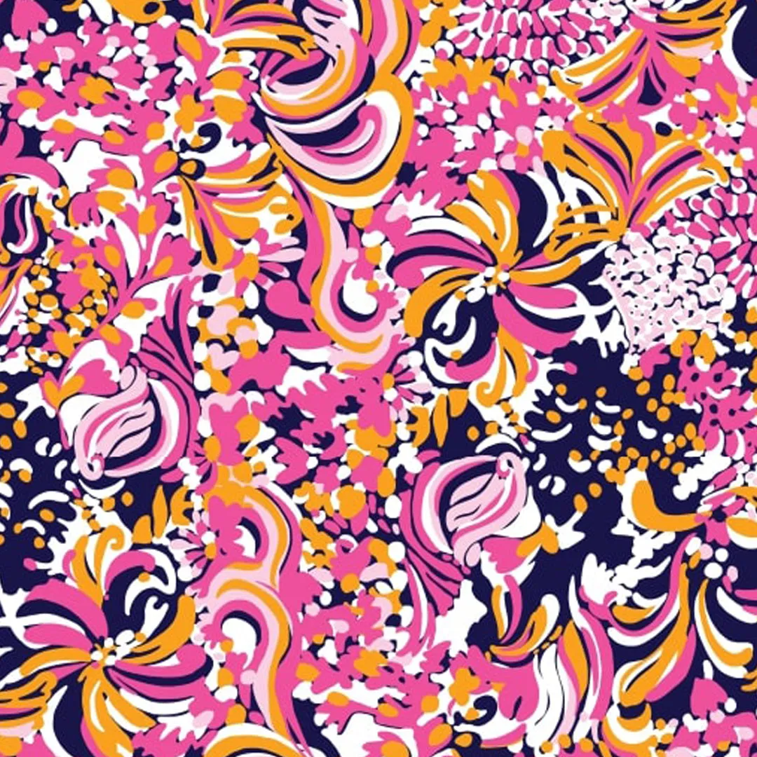 Marissa Print Ruched Elbow Length Sleeve Top - 41656 sold by IBKUL product image thumbnail 4